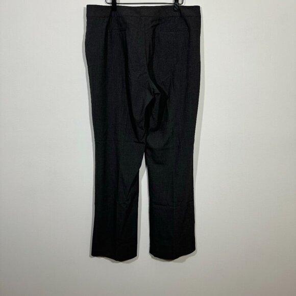 T Tahari Wide Leg Dress Pants Trousers Gray Women's Size 16 Business Siren - Picture 3 of 5